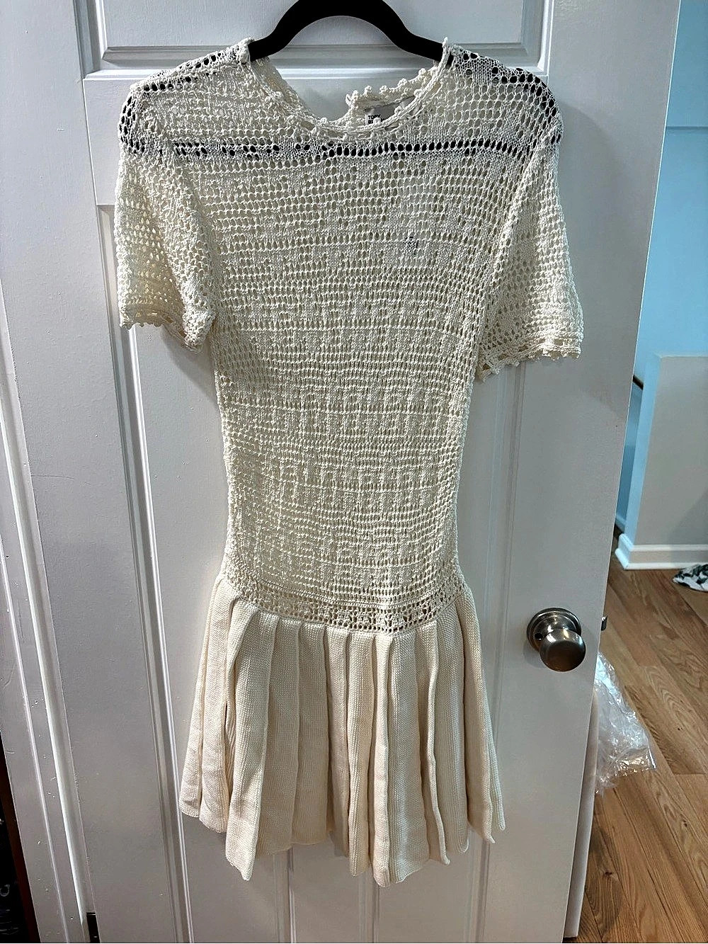 Tory Burch Cream Knit Mini Dress